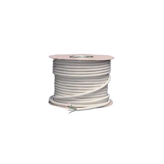 Heat Resistant Flexible PVC Cable 3095Y 5-Core 0.75mm² (White)