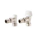 Honeywell VTL15-15A Traditional TRV and Lockshield Set (Nickel Plated Angled 15mm)